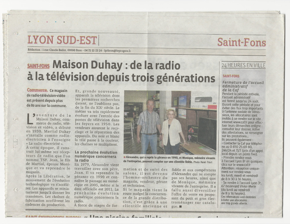 Maison Duhay : de la radio à la télévision depuis trois générations